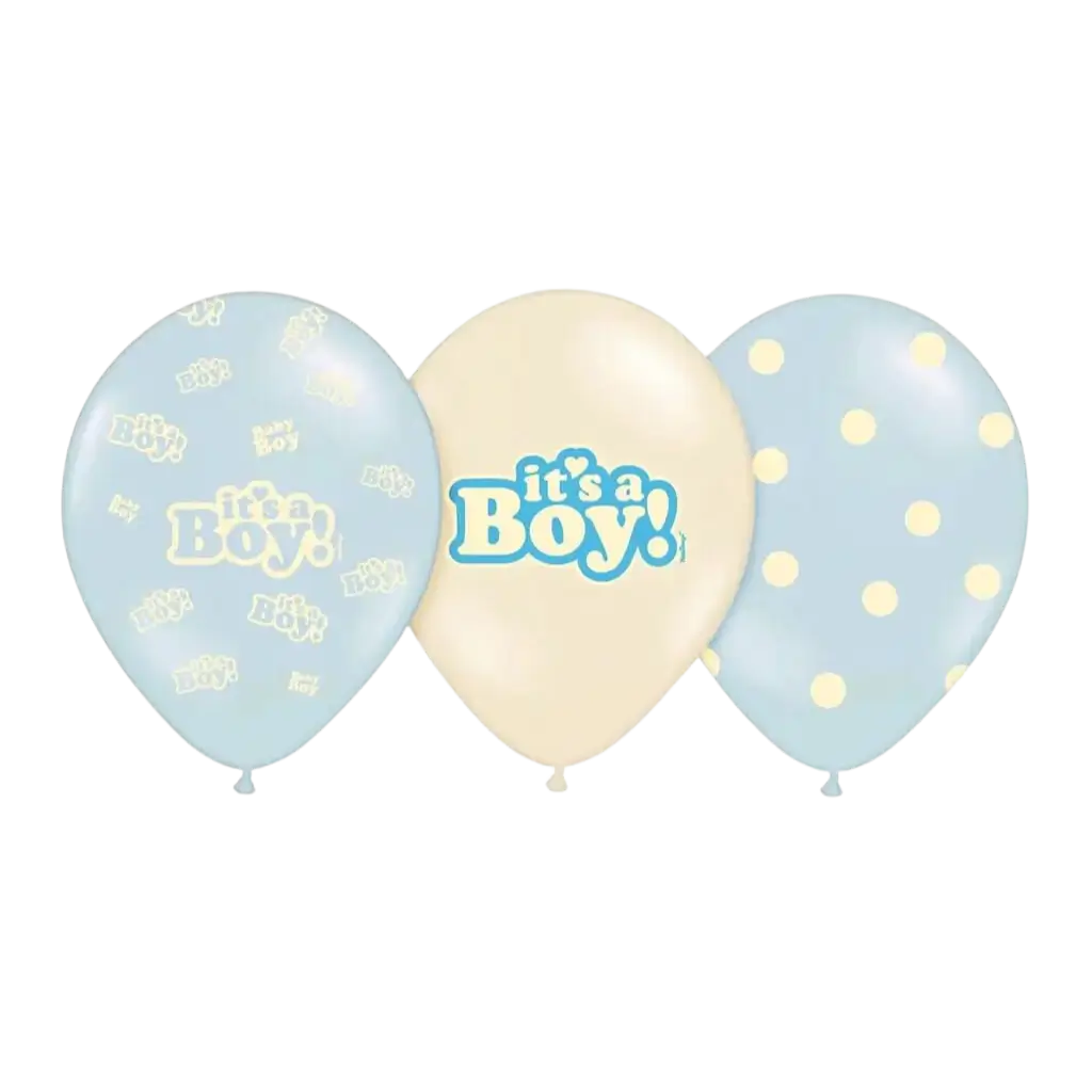 Paquete de 10 globos de mezcla "It's a Boy"