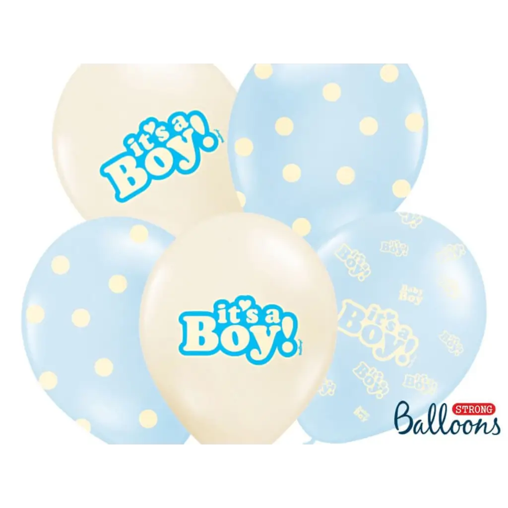 Paquete de 10 globos de mezcla "It's a Boy"