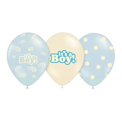 Paquete de 10 globos de mezcla It's a Boy