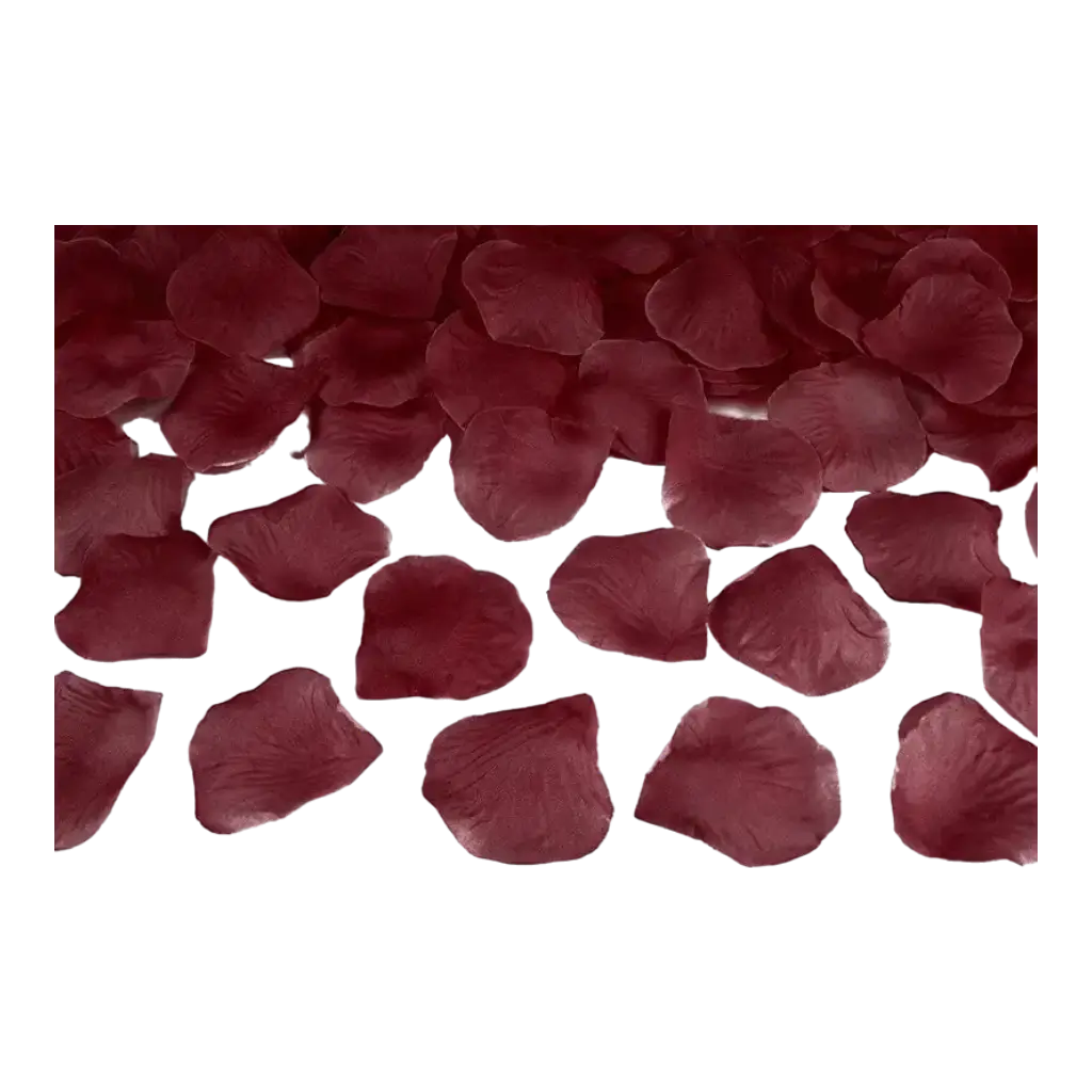 100 pétalos de rosa rojo oscuro