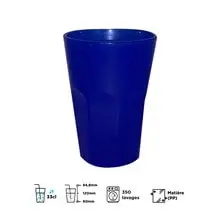 Vaso de mojito 33cl azul