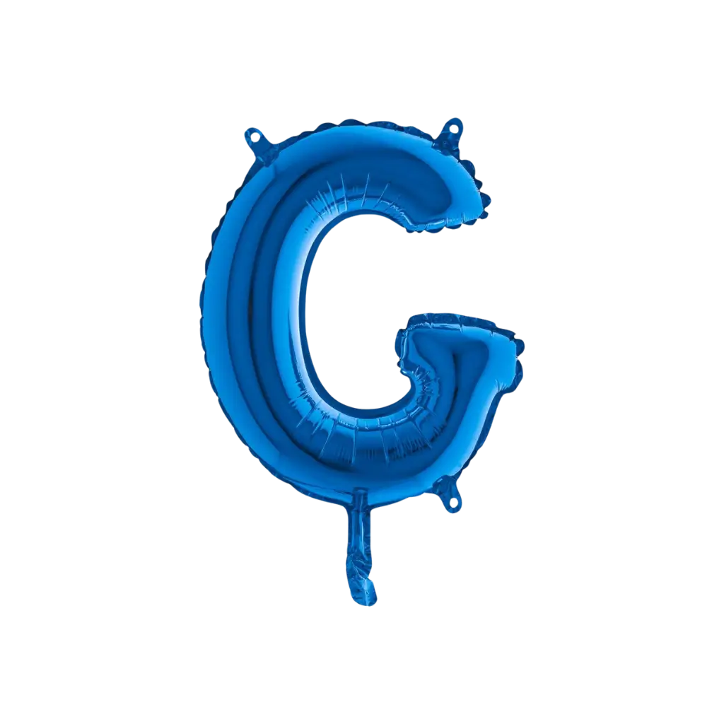 Letra del Globo G Azul - 35cm