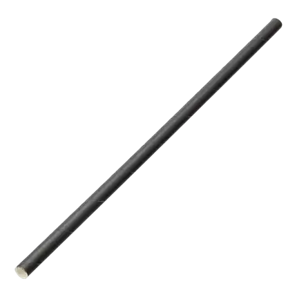 Papel de paja negro 20cm /ø6mm (100 pcs)