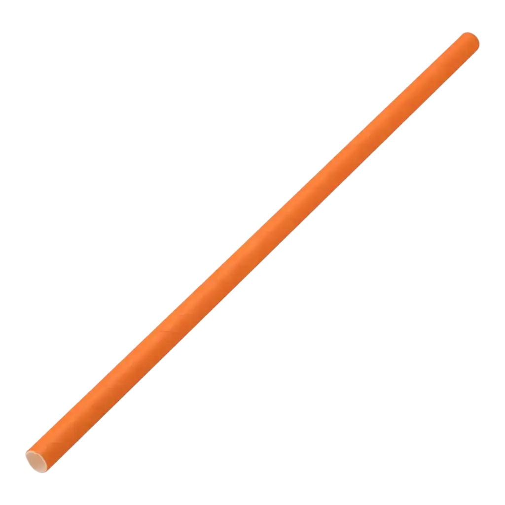 Papel de paja naranja 20cm /ø6mm (250 piezas)