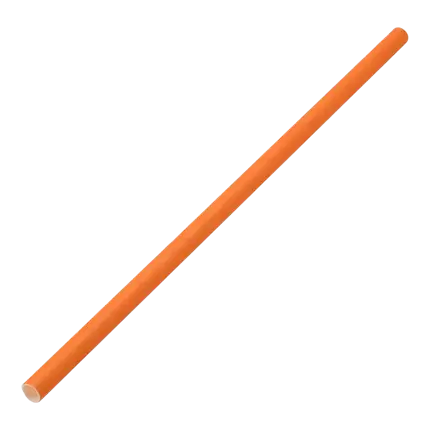 Papel de paja naranja 20cm /ø6mm (250 piezas)