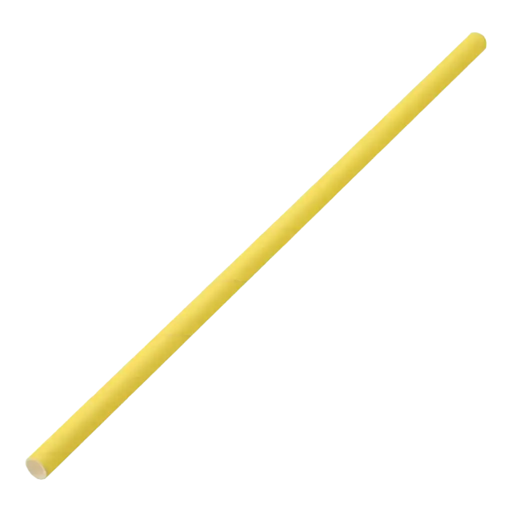 Papel de paja amarillo 20cm /ø6mm (250 piezas)