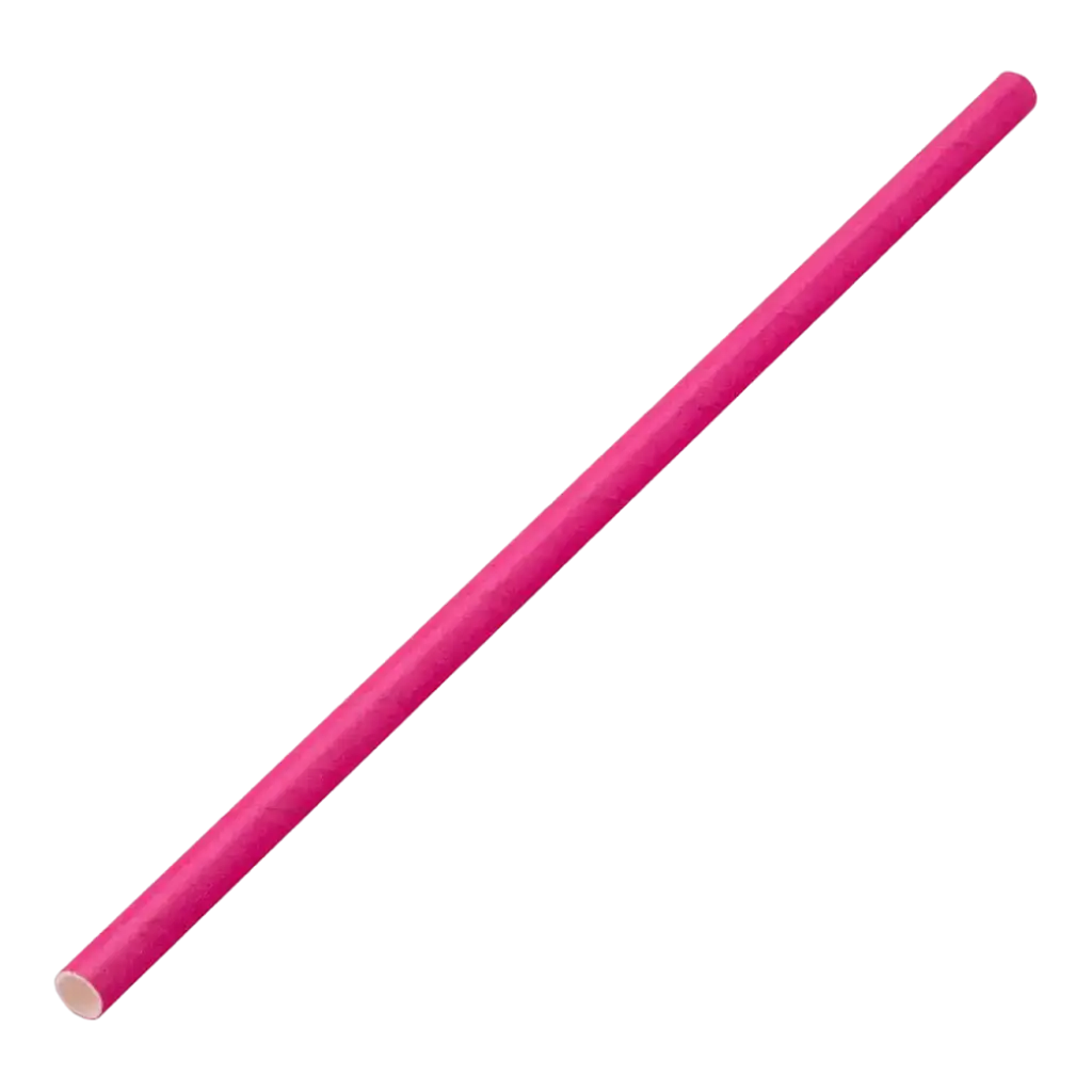 Papel de paja rosa 20cm /ø6mm (250 pcs)