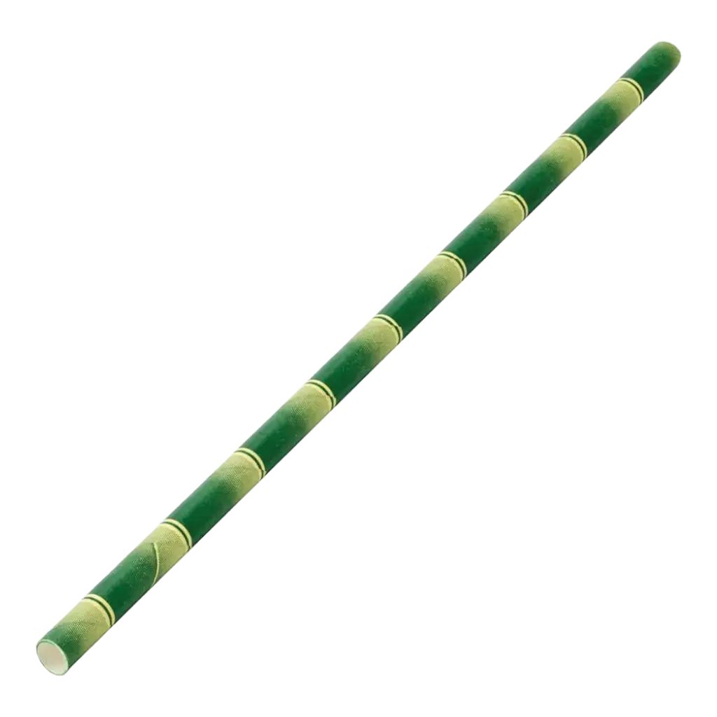 Paja de papel de bambú 20cm /ø6mm (250 piezas)