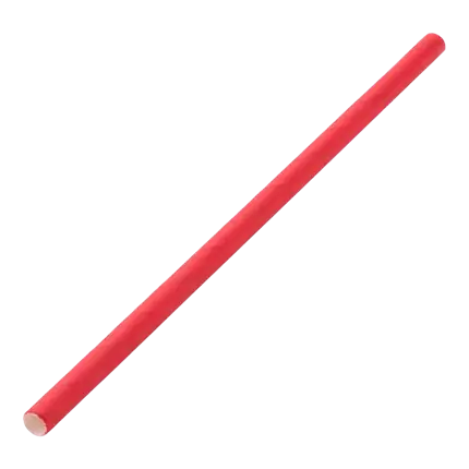 Paja de papel rojo 14cm /ø5mm (250 piezas)
