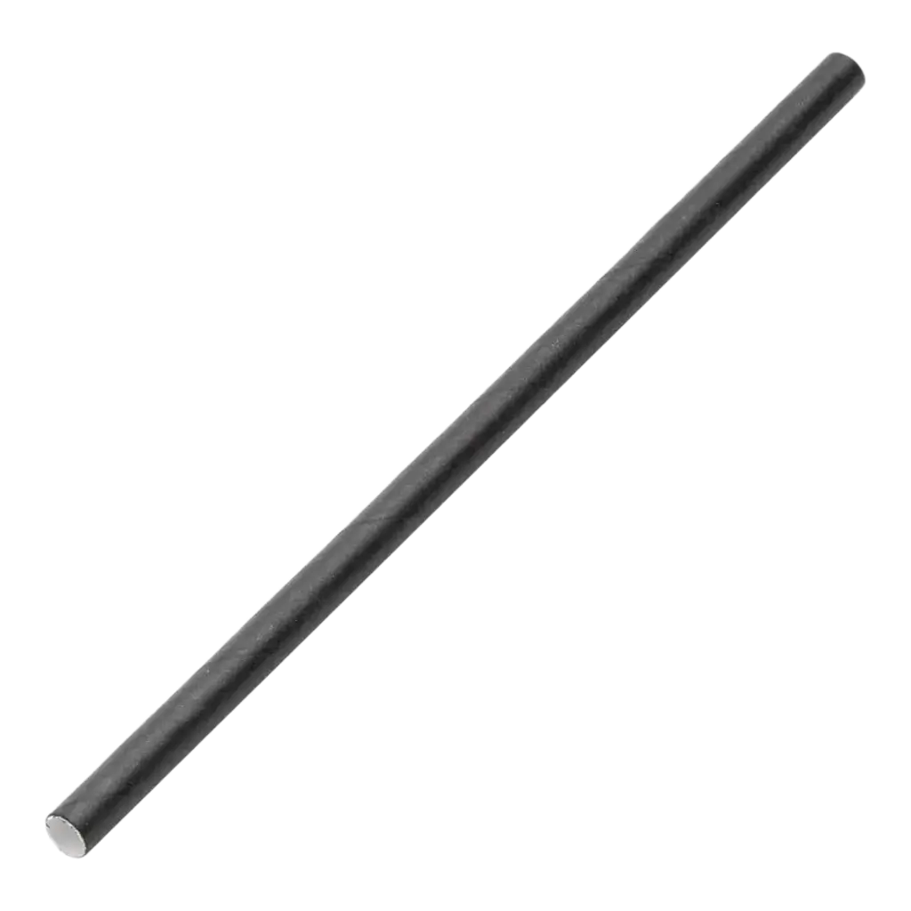 Papel negro de paja 14cm /ø5mm (250 pcs)