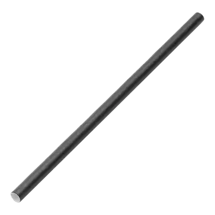 Papel negro de paja 14cm /ø5mm (250 pcs)