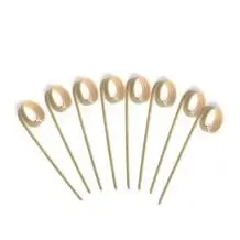 Pájaro carpintero de bambú en forma de lazo 9cm (100pcs)