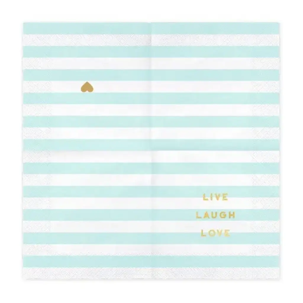 Toalla de papel Live Laugh Love (Set de 20)