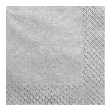 Toalla de papel de plata/plateado (Juego de 20)