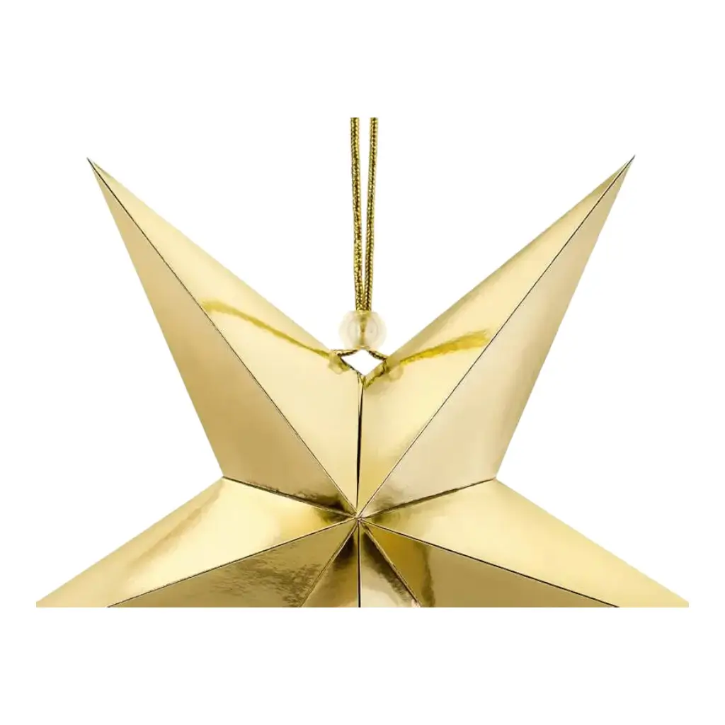 Estrella de papel ORO 30cm