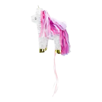 PIÑATA DE UNICORNIO BLANCO