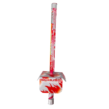 Antorcha de mano roja de Schuss 6 minutos