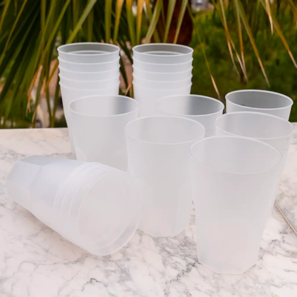 Vaso de cóctel 35cl efecto escarchado (Lote de 20)