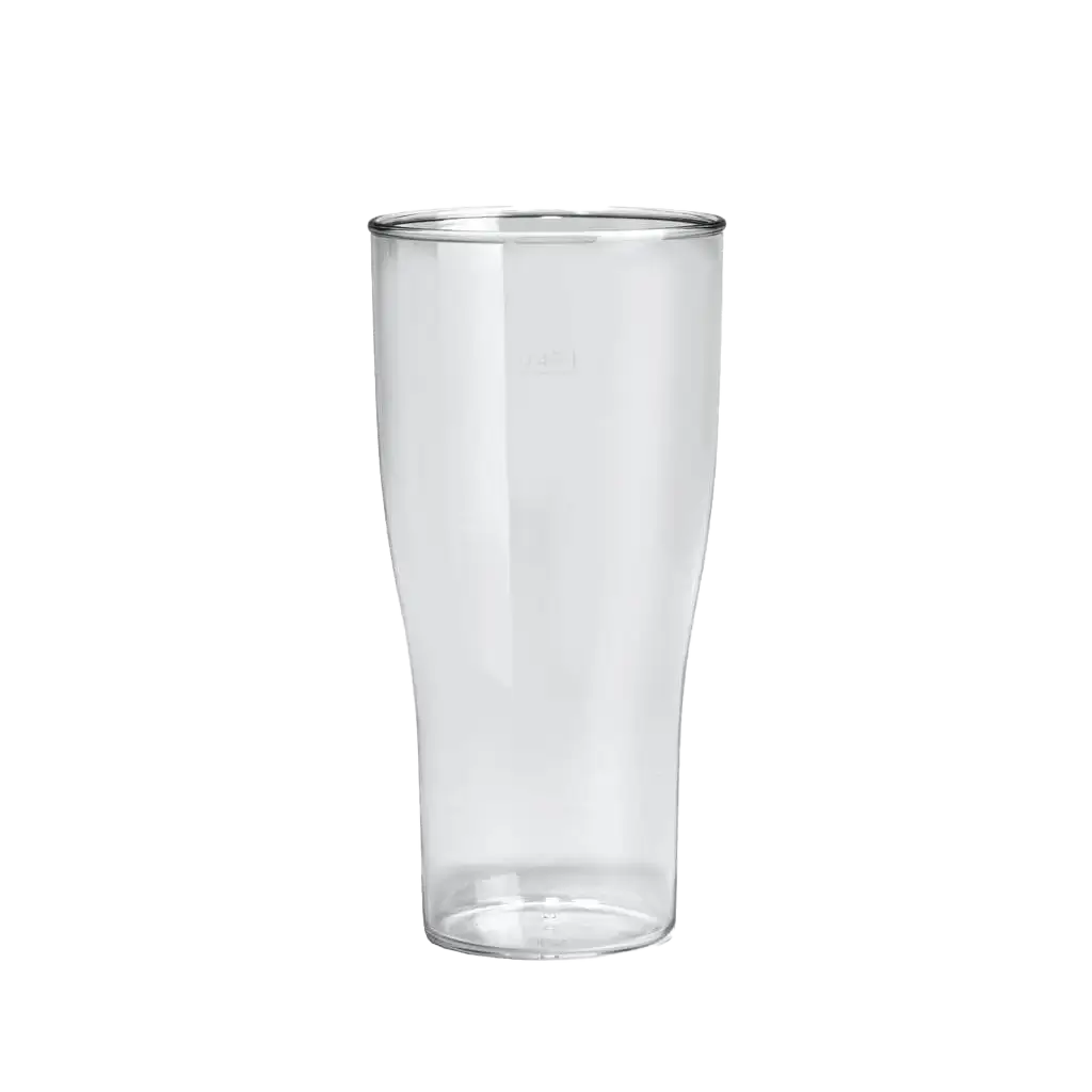 Vaso de cerveza claro e irrompible de 50 cl.