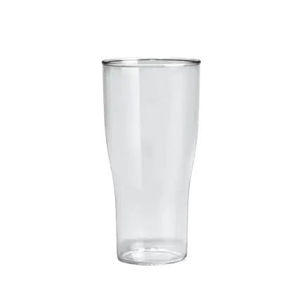 Vaso de cerveza claro e irrompible de 50 cl.