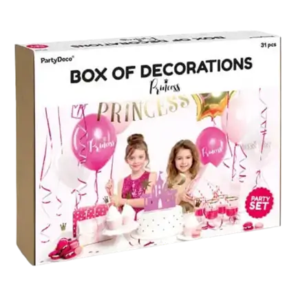 Kit de decoración para el aniversario del tema de la princesa