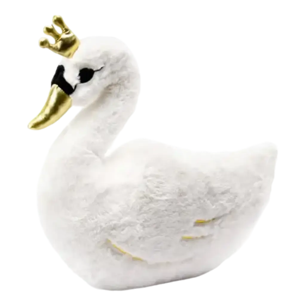 Peluche de cisne blanco