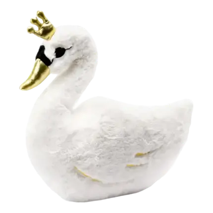 Peluche de cisne blanco