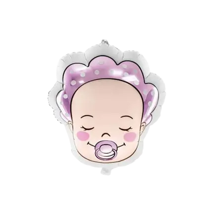 Globo rosa de niña 40x45cm