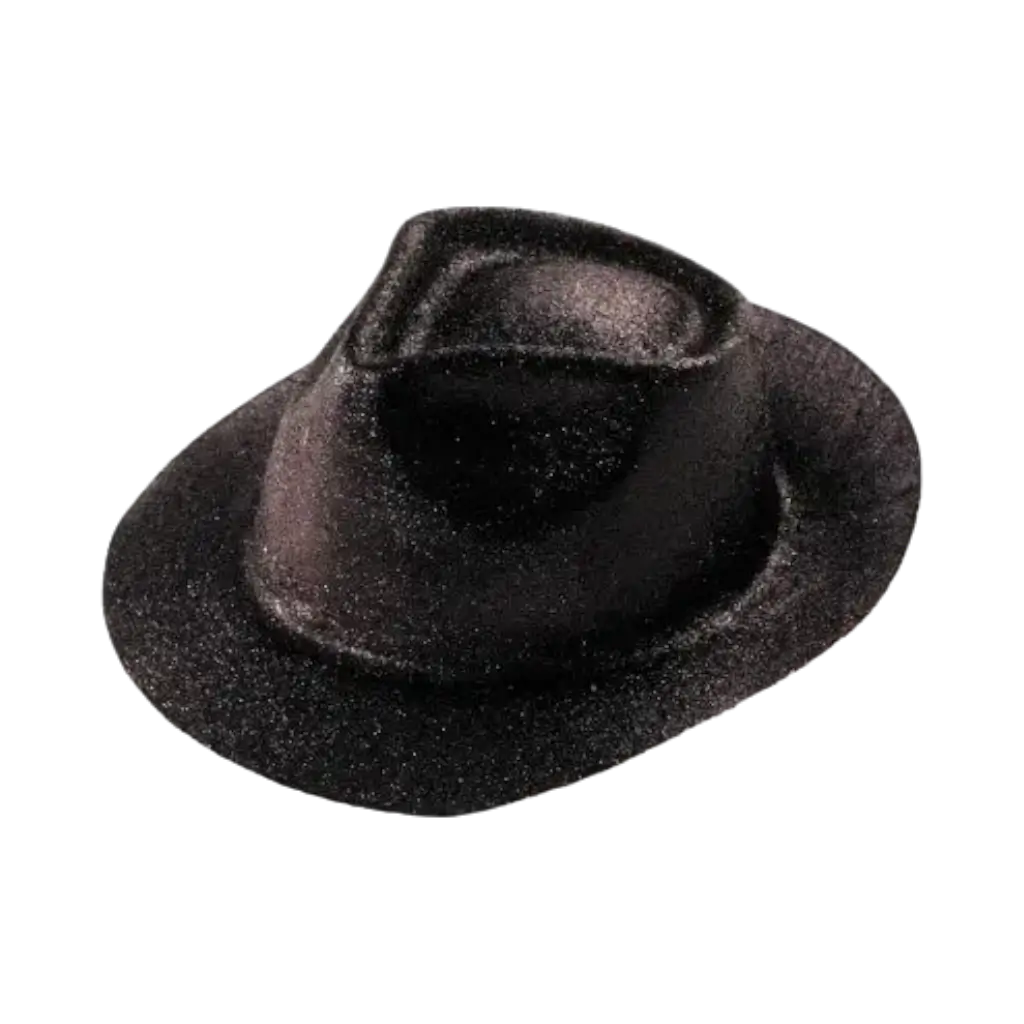 Sombrero de lentejuela BORSALINO negro