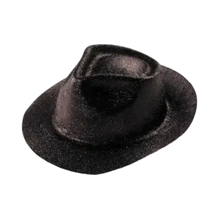 Sombrero de lentejuela BORSALINO negro