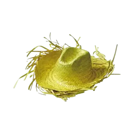Sombrero de vaquero amarillo del Caribe