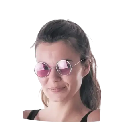 Gafas de color rosa HIPPY