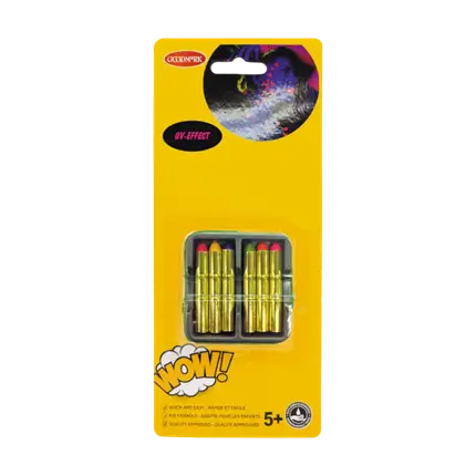 Caja de 6 lápices de grasa fluorescentes