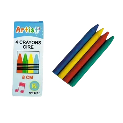 Juego de 4 crayones de cera