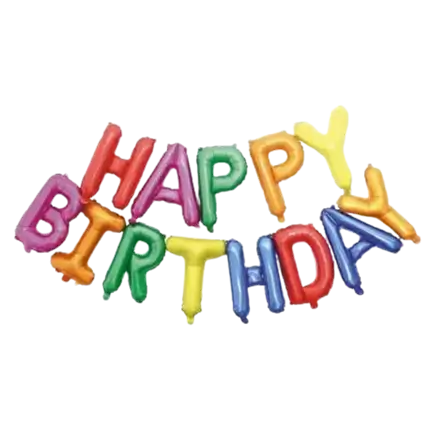 Feliz Cumpleaños Globo Gigante 340x35cm Multicolor