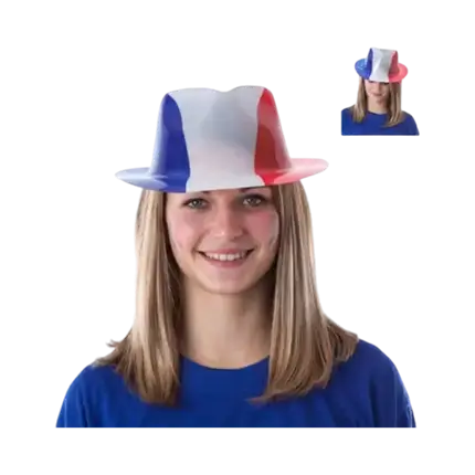 ALLEZ LA FRANCIA borsalino sombrero de PVC