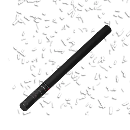 Pistola de confeti manual blanca 100 yodada 80cm