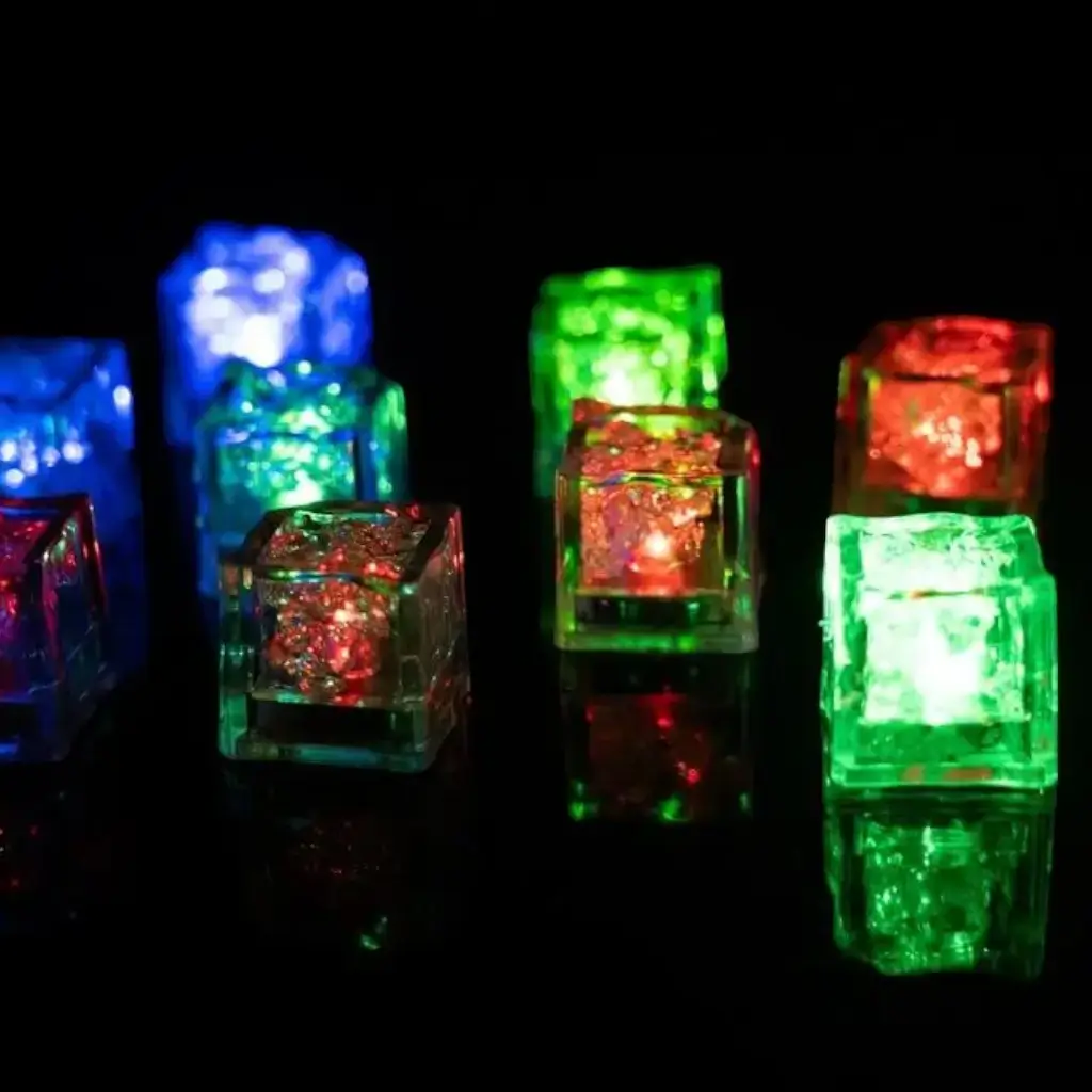 Cubo de hielo LED multicolor