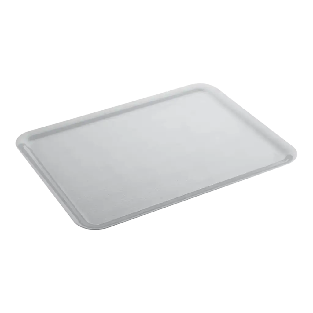 Bandeja de plástico blanca rectangular 50x37cm