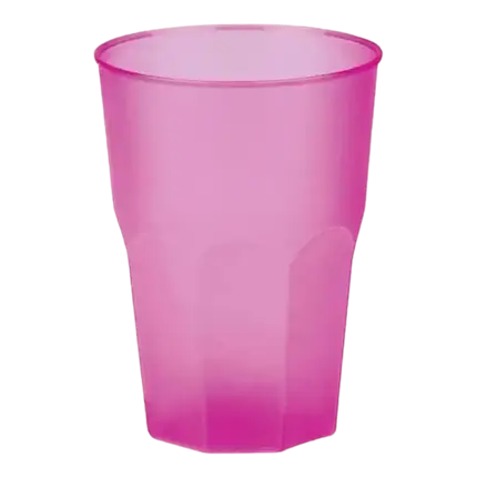 Vaso de cóctel rosa fucsia 35cl (Lote de 20)