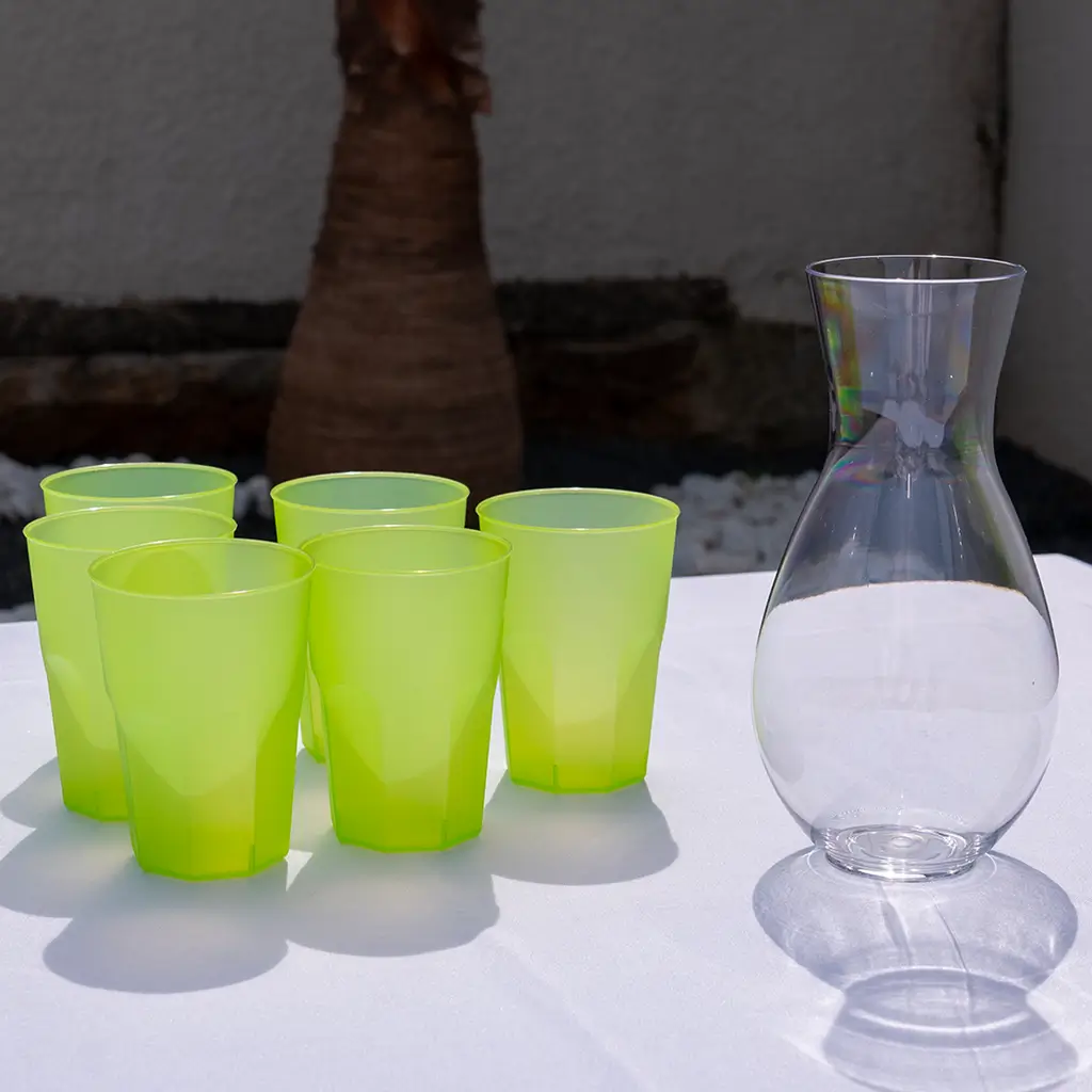 Vaso de cóctel verde 35cl (Lote de 20)