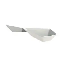 Tarro de plástico blanco de cristal Diamante - Set de 30