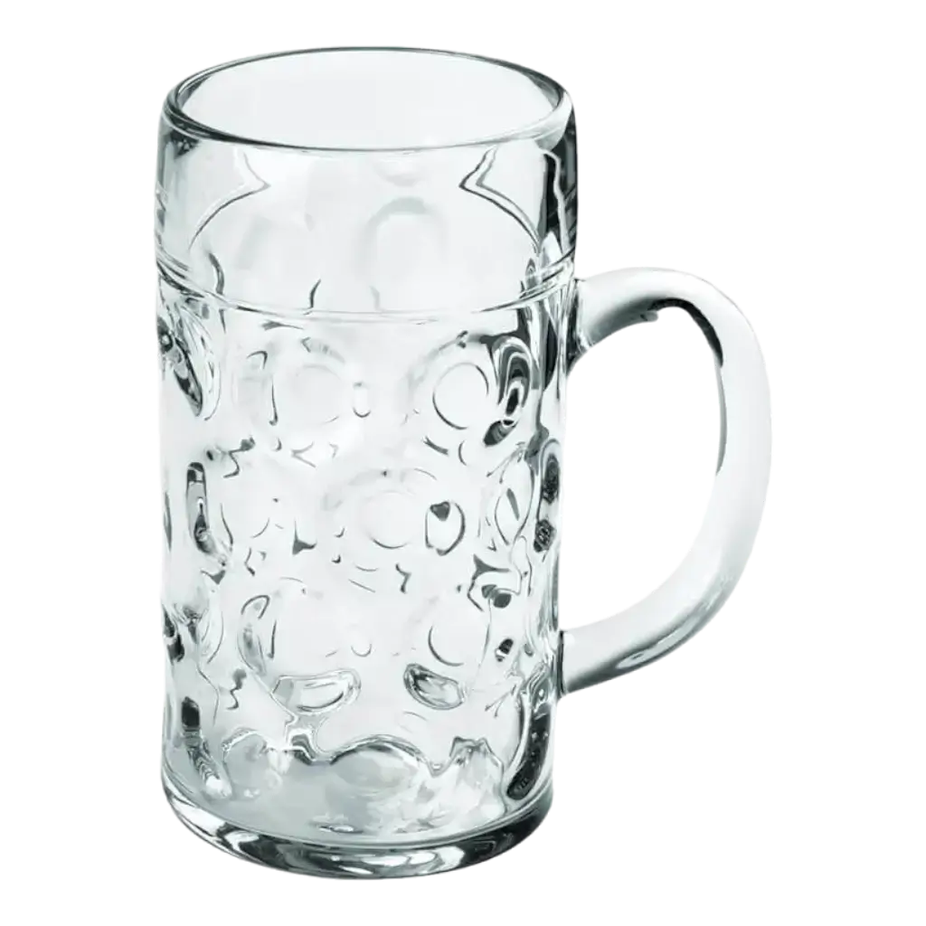 Diseño taza de cerveza transparente 50cl
