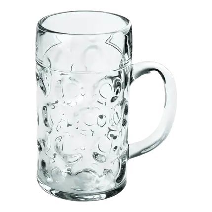 Diseño taza de cerveza transparente 50cl