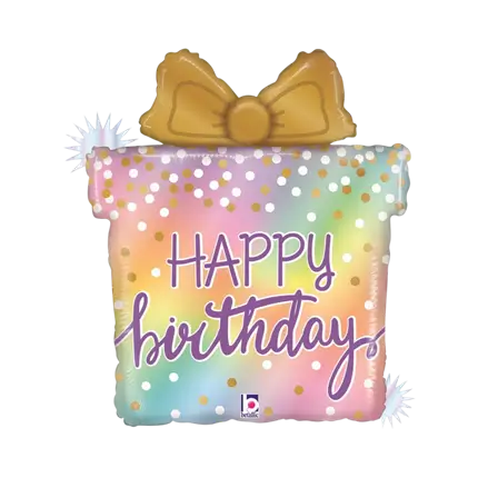 Globo de regalo de feliz cumpleaños 69cm