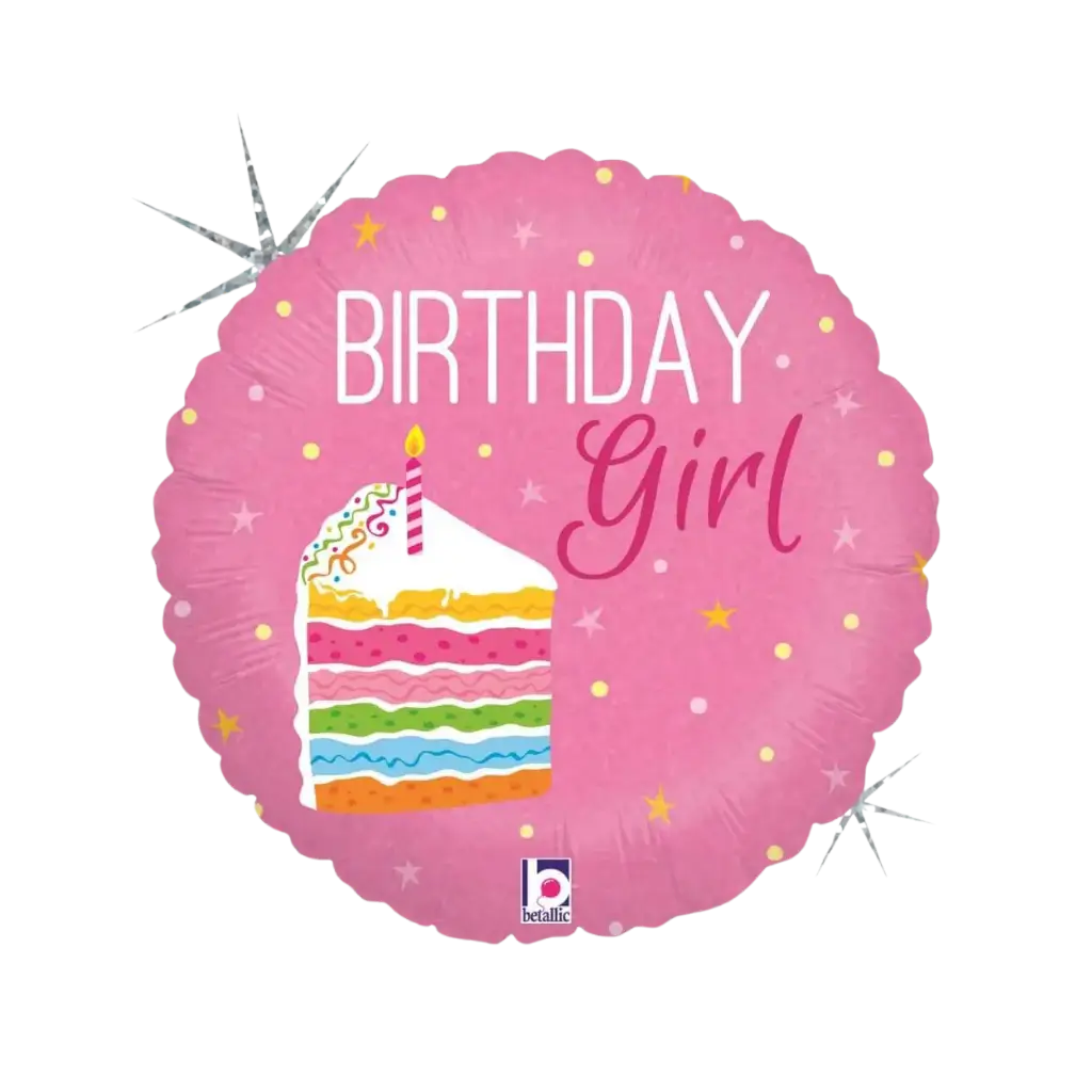 Birthday Girl pink ball ø45cm