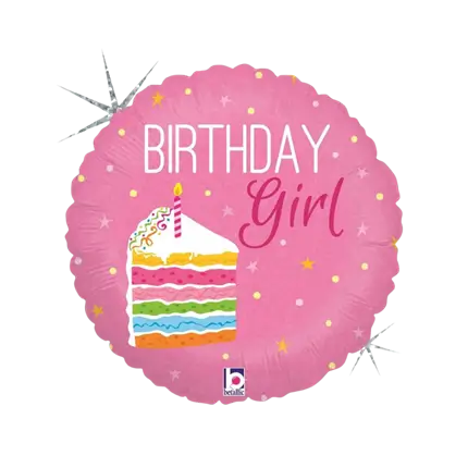 Birthday Girl pink ball ø45cm