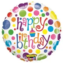 Bola multicolor Feliz Cumpleaños ø53cm