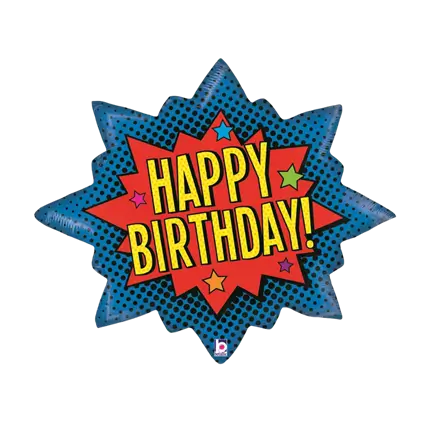 Feliz Cumpleaños Super Héroe Ball 89cm