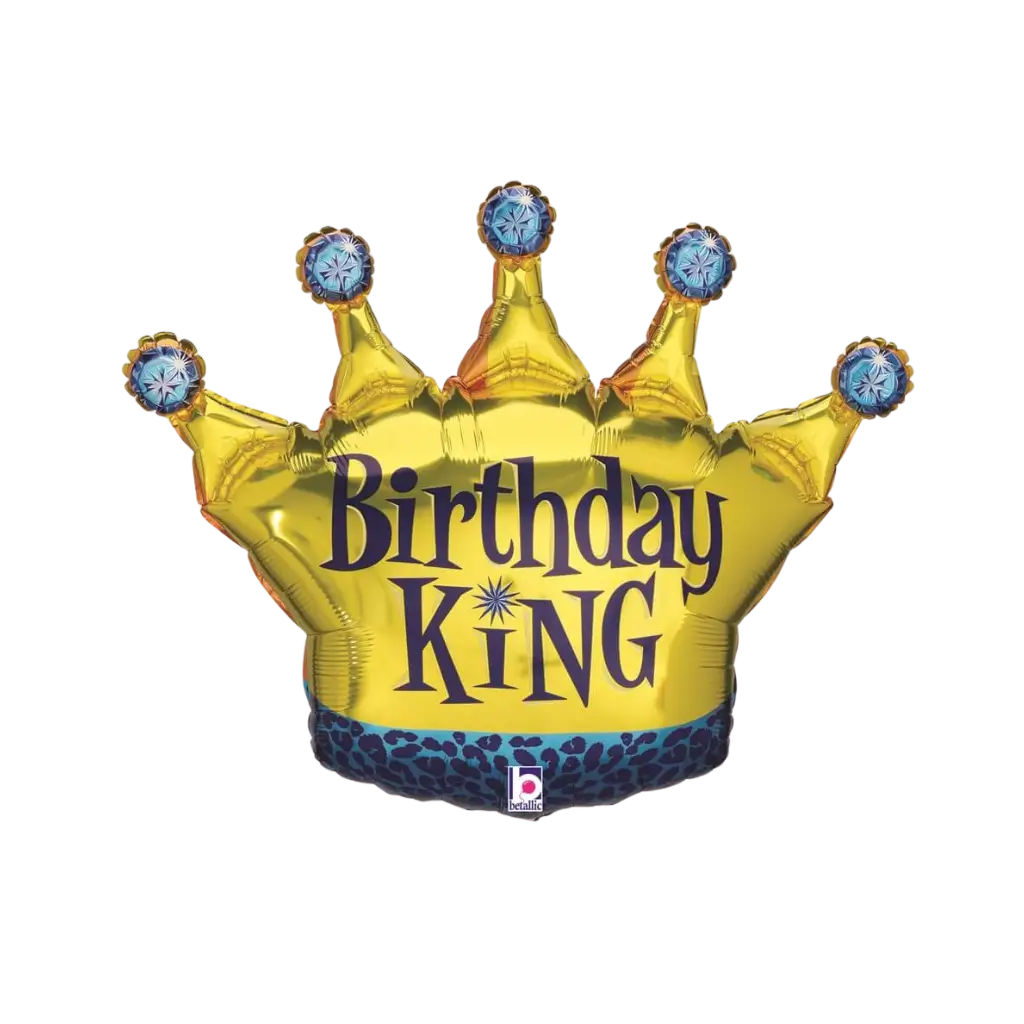 Bola en forma de corona de cumpleaños del Rey 91cm